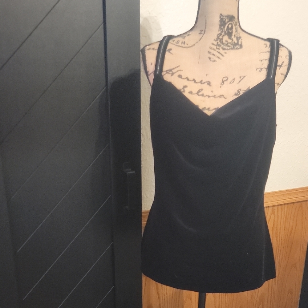 White House Black Market Black Camisole Top NWT